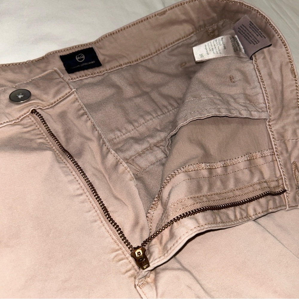 Men’s AG Adriano Goldschmied Wanderer Slim Trouser Shorts 36R Dusty Rose Brown - Picture 8 of 15